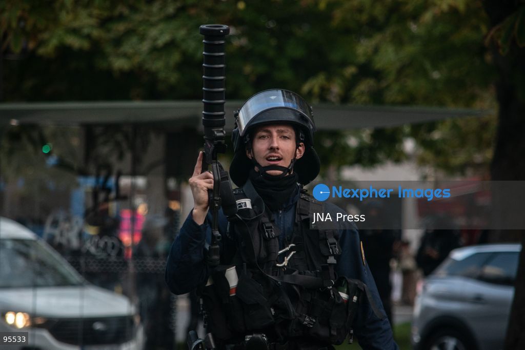 PARIS, FRANCE, SEPTEMBER 20, 2026: Demonstrators gather at Place de la République in Paris during a protest against a proposed law granting police and gendarmes a presumption that their use of firearms complied with legal requirements. Opponents have dubbed the legislation a “licence to kill,” arguing that it could weaken accountability for police shootings. Around 21,000 people joined the Paris demonstration, according to police. Gendarmes used tear gas as tensions escalated during the protest. Photo by Nadia Caimi / JNA Press (Photo by Nadia Caimi/JNA Press via Nexpher Images)