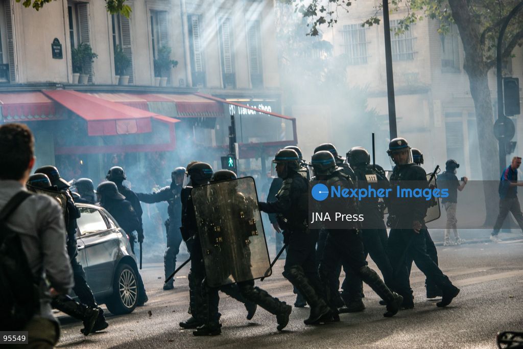 PARIS, FRANCE, SEPTEMBER 20, 2026: Demonstrators gather at Place de la République in Paris during a protest against a proposed law granting police and gendarmes a presumption that their use of firearms complied with legal requirements. Opponents have dubbed the legislation a “licence to kill,” arguing that it could weaken accountability for police shootings. Around 21,000 people joined the Paris demonstration, according to police. Gendarmes used tear gas as tensions escalated during the protest. Photo by Nadia Caimi / JNA Press (Photo by Nadia Caimi/JNA Press via Nexpher Images)