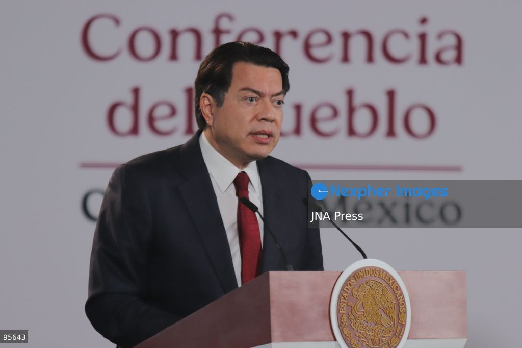 MEXICO CITY, MEXICO, SEPTEMBER 21, 2026: Mexican President Claudia Sheinbaum speaks during her morning press conference at the National Palace in Mexico City, where she addressed complaints by Garífuna communities and environmental activists over the filming of a reality television program in Cayos Cochinos, Honduras. Sheinbaum said activities in protected natural areas and Indigenous territories must comply with environmental regulations and respect community rights, while noting that she did not yet have complete information about the case. Photo by Carlos Santiago / JNA Press. (Photo by Carlos Santiago/JNA Press via Nexpher Images)