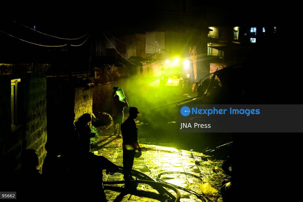 KATHMANDU, NEPAL, SEPTEMBER 21, 2026: Firefighters and security personnel work to extinguish a fire at a plastic warehouse in the Teku area of Kathmandu. Personnel from the Nepal Army, Armed Police Force and Nepal Police joined Kathmandu Metropolitan City firefighters and local residents in efforts to bring the blaze under control near residential buildings and a waste-management centre. The cause of the fire and the extent of the damage were not immediately known. Photo by Safal Shrestha/ JNA Press. (Photo by Safal Prakash Shrestha/JNA Press via Nexpher Images)