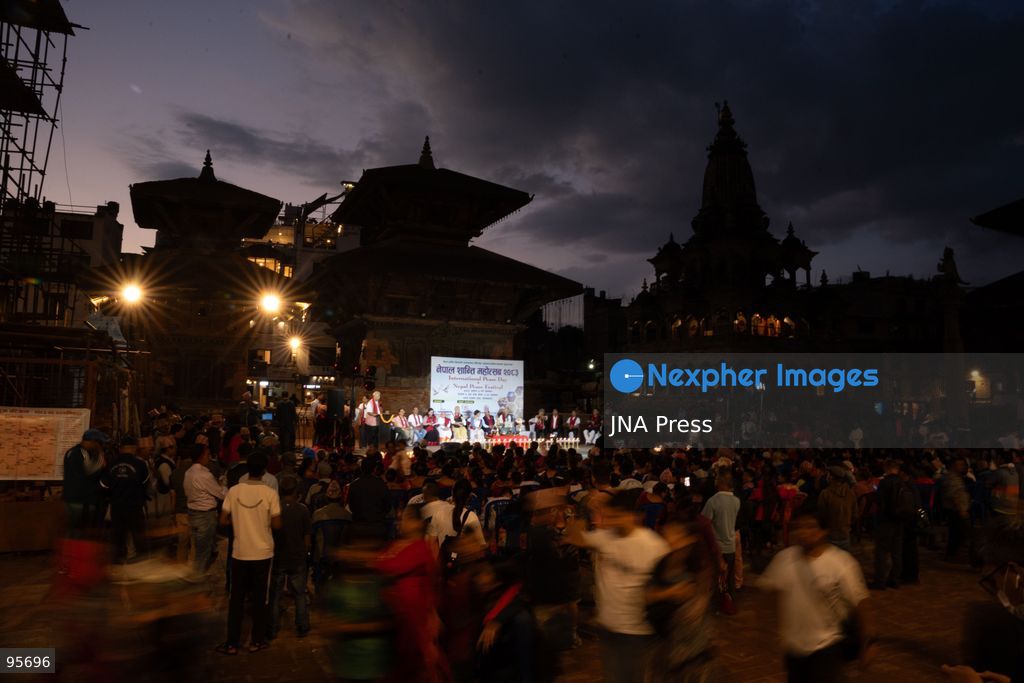 LALITPUR, NEPAL, SEPTEMBER 21, 2026: Participants light traditional lamps at Patan Durbar Square in Lalitpur following a peace walk marking the International Day of Peace. The event was organized by Global Cultural Peace Walk Nepal and Jyapu Samaj Yala, bringing participants together for a symbolic observance promoting peace and solidarity. The International Day of Peace is observed annually on September 21. Photo by Ghanashyam Shrestha / JNA Press. (Photo by Ghanashyam Shrestha/JNA Press via Nexpher Images)