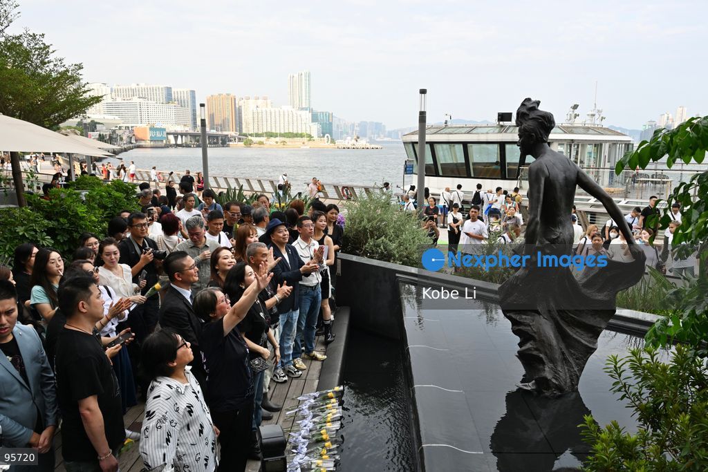 A bronze statue of Anita Mui Yim-fong on the Avenue of Stars in Tsim Sha Tsui re-unveiled after restoration on September 22, 2026 in Hong Kong. (Photo by Kobe Li/Nexpher Images)