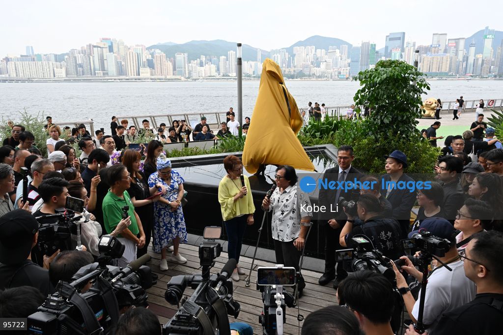 A bronze statue of Anita Mui Yim-fong on the Avenue of Stars in Tsim Sha Tsui re-unveiled after restoration on September 22, 2026 in Hong Kong. (Photo by Kobe Li/Nexpher Images)