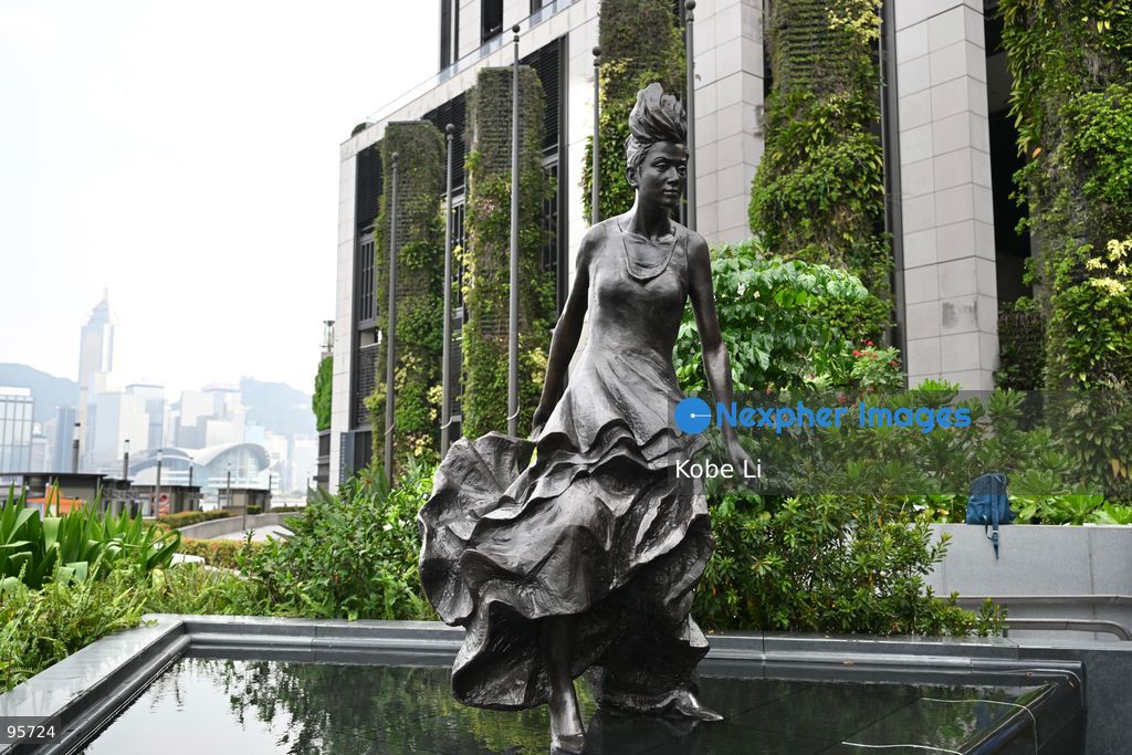 A bronze statue of Anita Mui Yim-fong on the Avenue of Stars in Tsim Sha Tsui re-unveiled after restoration on September 22, 2026 in Hong Kong. (Photo by Kobe Li/Nexpher Images)