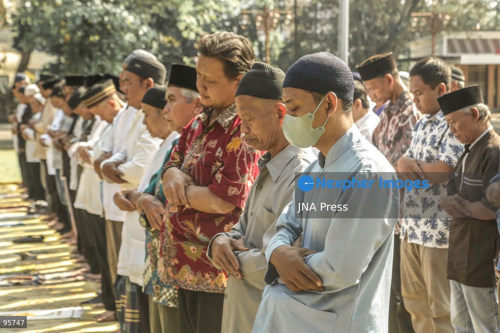 SOLO, CENTRAL JAVA, INDONESIA, SEPTEMBER 22, 2026: Hundreds of Muslims perform Salat al-Istisqa, a traditional Islamic prayer seeking rain, in Solo, Central Java, amid prolonged dry conditions affecting the region. Worshippers gathered to pray for rainfall as communities across parts of Indonesia face drought and other impacts of the dry season. Photo by Yoma Times / JNA Press. (Photo by Yoma Times Suryadi/JNA Press via Nexpher Images)