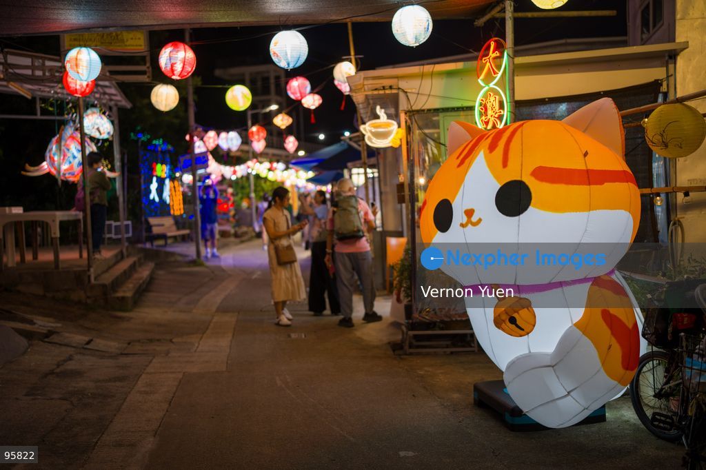 Mid autumn festival lights at Shek O on September 23, 2026 in Hong Kong. (Photo by Vernon Yuen/Nexpher Images)