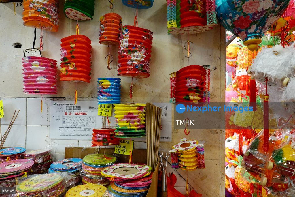 A colourful array of traditional paper lanterns and classic plastic inflatable lanterns hang across a neighbourhood shop on September 22, 2026 in Hong Kong, offering nostalgic festive staples to local residents ahead of the upcoming Mid-Autumn Festival. (Photo by Zulu Lo/TMHK via Nexpher Images)