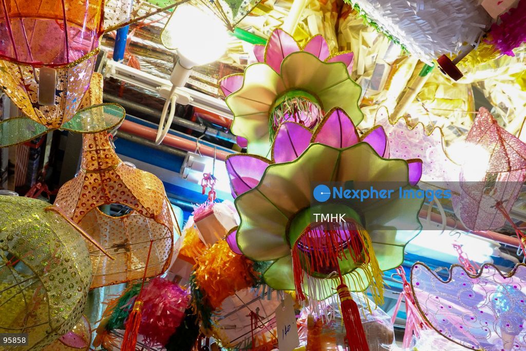 A colourful array of traditional paper lanterns and classic plastic inflatable lanterns hang across a neighbourhood shop on September 22, 2026 in Hong Kong, offering nostalgic festive staples to local residents ahead of the upcoming Mid-Autumn Festival. (Photo by Zulu Lo/TMHK via Nexpher Images)