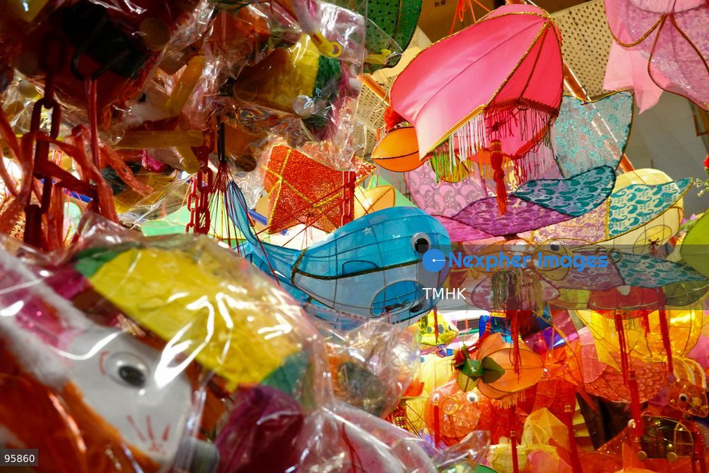A colourful array of traditional paper lanterns and classic plastic inflatable lanterns hang across a neighbourhood shop on September 22, 2026 in Hong Kong, offering nostalgic festive staples to local residents ahead of the upcoming Mid-Autumn Festival. (Photo by Zulu Lo/TMHK via Nexpher Images)
