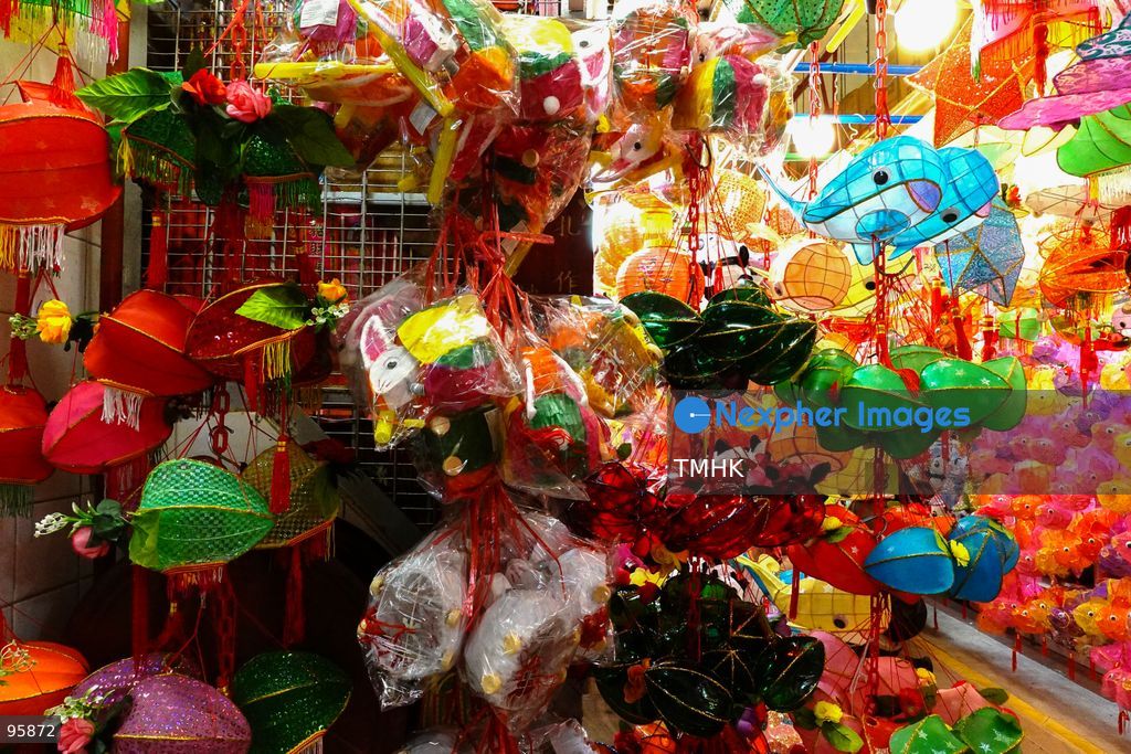 A colourful array of traditional paper lanterns and classic plastic inflatable lanterns hang across a neighbourhood shop on September 22, 2026 in Hong Kong, offering nostalgic festive staples to local residents ahead of the upcoming Mid-Autumn Festival. (Photo by Zulu Lo/TMHK via Nexpher Images)