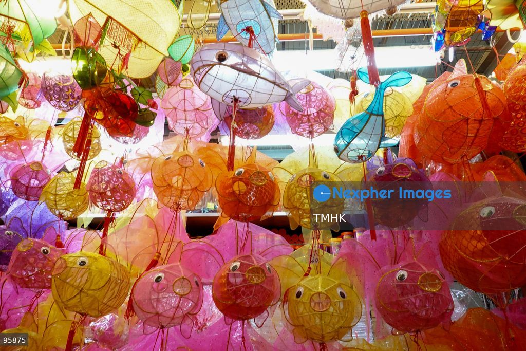 A colourful array of traditional paper lanterns and classic plastic inflatable lanterns hang across a neighbourhood shop on September 22, 2026 in Hong Kong, offering nostalgic festive staples to local residents ahead of the upcoming Mid-Autumn Festival. (Photo by Zulu Lo/TMHK via Nexpher Images)