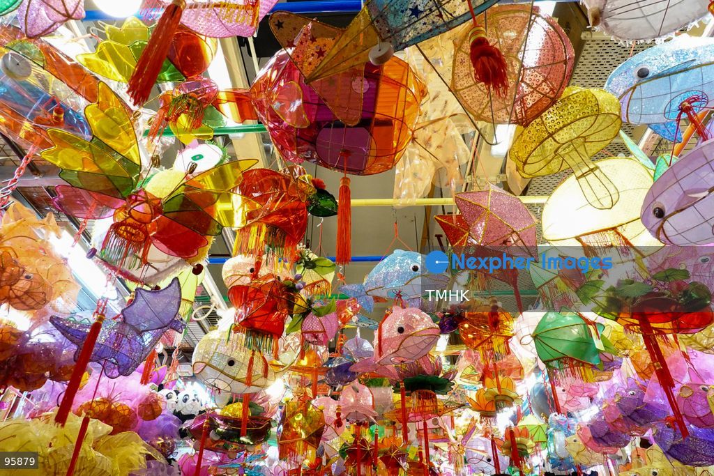 A colourful array of traditional paper lanterns and classic plastic inflatable lanterns hang across a neighbourhood shop on September 22, 2026 in Hong Kong, offering nostalgic festive staples to local residents ahead of the upcoming Mid-Autumn Festival. (Photo by Zulu Lo/TMHK via Nexpher Images)