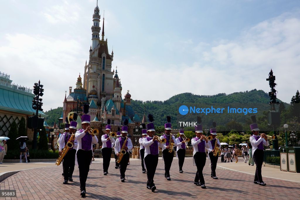 Performers and Disney characters parade along Main Street, U.S.A. during "Mickey's Halloween Time Street Party" as part of the "Disney Halloween Time" seasonal celebrations at Hong Kong Disneyland on September 20, 2026 in Hong Kong. The event runs from September 18 to November 1 across the resort. (Photo by Zulu Lo/TMHK via Nexpher Images)