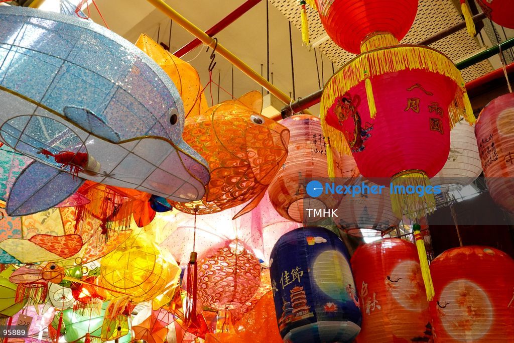 A colourful array of traditional paper lanterns and classic plastic inflatable lanterns hang across a neighbourhood shop on September 22, 2026 in Hong Kong, offering nostalgic festive staples to local residents ahead of the upcoming Mid-Autumn Festival. (Photo by Zulu Lo/TMHK via Nexpher Images)