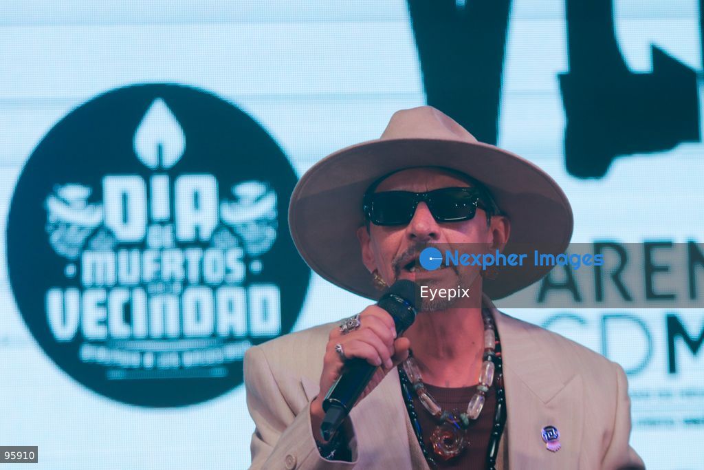 Roco Pachukote, lead of the Mexican rock band, ‘La Maldita Vecindad’ speaks during a press conference to announce the band's 40th-anniversary concert at the Stelaris Forum. on September 22, 2026, in Mexico City, Mexico. (Photo by Carlos Santiago/ Eyepix Group) (Photo by Carlos Santiago / Eyepix Group/Eyepix via Nexpher Images)
