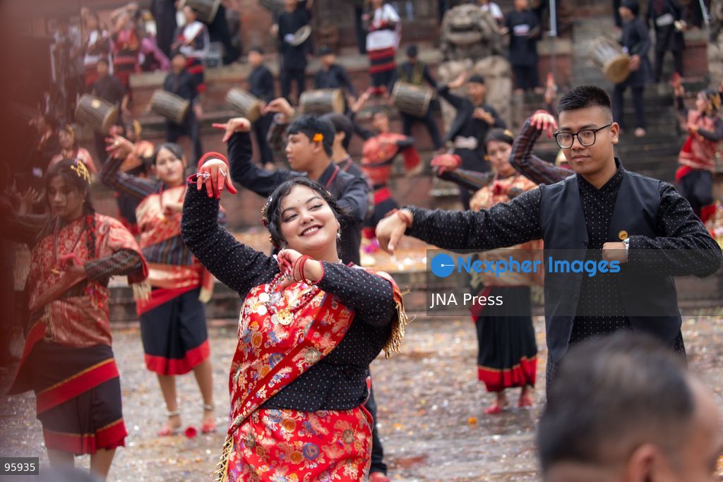 KATHMANDU, NEPAL, SEPTEMBER 23, 2026: Participants raise the ceremonial Indra Dhwaja, or flagpole, in front of Hanuman Dhoka at Basantapur in Kathmandu, formally marking the beginning of the annual Indra Jatra festival. The eight-day religious and cultural festival features traditional rituals, masked dances, chariot processions and worship of Hindu deities, and is one of the major annual celebrations of the Kathmandu Valley. Photo by Ghanashyam Shrestha / JNA Press. (Photo by Ghanashyam Shrestha/JNA Press via Nexpher Images)