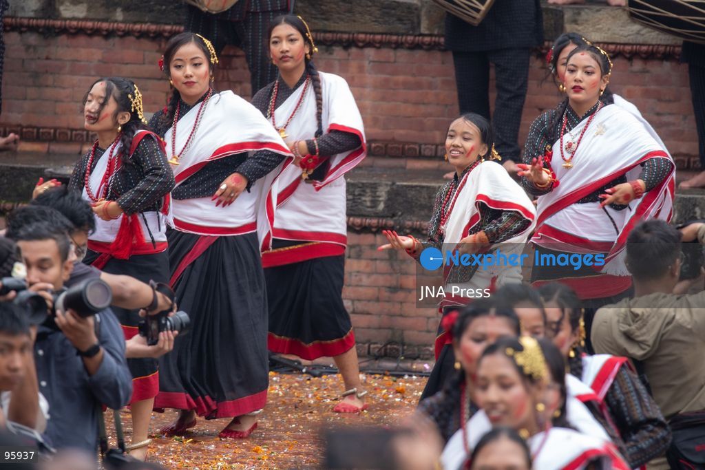 KATHMANDU, NEPAL, SEPTEMBER 23, 2026: Participants raise the ceremonial Indra Dhwaja, or flagpole, in front of Hanuman Dhoka at Basantapur in Kathmandu, formally marking the beginning of the annual Indra Jatra festival. The eight-day religious and cultural festival features traditional rituals, masked dances, chariot processions and worship of Hindu deities, and is one of the major annual celebrations of the Kathmandu Valley. Photo by Ghanashyam Shrestha / JNA Press. (Photo by Ghanashyam Shrestha/JNA Press via Nexpher Images)