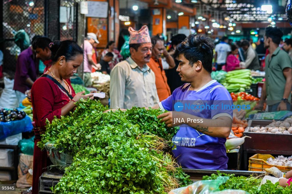 KATHMANDU, NEPAL, SEPTEMBER 23, 2026: Farmers and vendors sell locally grown vegetables at the Kalimati Fruit and Vegetable Market in Kathmandu. Fresh seasonal produce is brought to the market for sale to consumers and traders, supplying one of the Nepalese capital’s major wholesale and retail produce hubs. Photo by Ambir Tolang / JNA Press. (Photo by Ambir Tolang/JNA Press via Nexpher Images)
