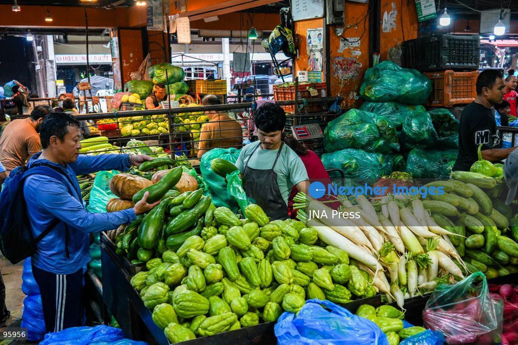 KATHMANDU, NEPAL, SEPTEMBER 23, 2026: Farmers and vendors sell locally grown vegetables at the Kalimati Fruit and Vegetable Market in Kathmandu. Fresh seasonal produce is brought to the market for sale to consumers and traders, supplying one of the Nepalese capital’s major wholesale and retail produce hubs. Photo by Ambir Tolang / JNA Press. (Photo by Ambir Tolang/JNA Press via Nexpher Images)