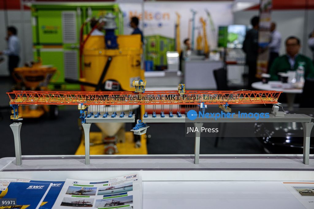 BANGKOK, THAILAND, SEPTEMBER 23, 2026: Visitors and exhibitors attend Concrete Expo Asia 2026, Mining Expo Thailand 2026 and CBA Expo 2026 in Bangkok, where Thai and international companies showcase construction, mining and industrial technologies. The exhibitions feature heavy machinery, electric equipment and vehicles, as well as technologies focused on efficiency and sustainability in the construction and mining sectors. Photo by Watsawat Koktabtim / JNA Press. (Photo by Watsawat Koktabtim/JNA Press via Nexpher Images)