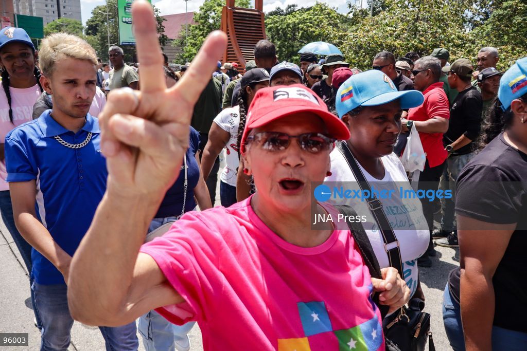 CARACAS, VENEZUELA, SEPTEMBER 23, 2026: Supporters of Venezuela’s ruling United Socialist Party (PSUV), public-sector workers and pro-government groups march through central Caracas in support of interim President Delcy Rodríguez as she attends the 81st United Nations General Assembly in New York. The demonstration was called by the PSUV to coincide with Rodríguez’s address to the General Assembly. Photo by Mario Flores / JNA Press. (Photo by Mario Flores/JNA Press via Nexpher Images)
