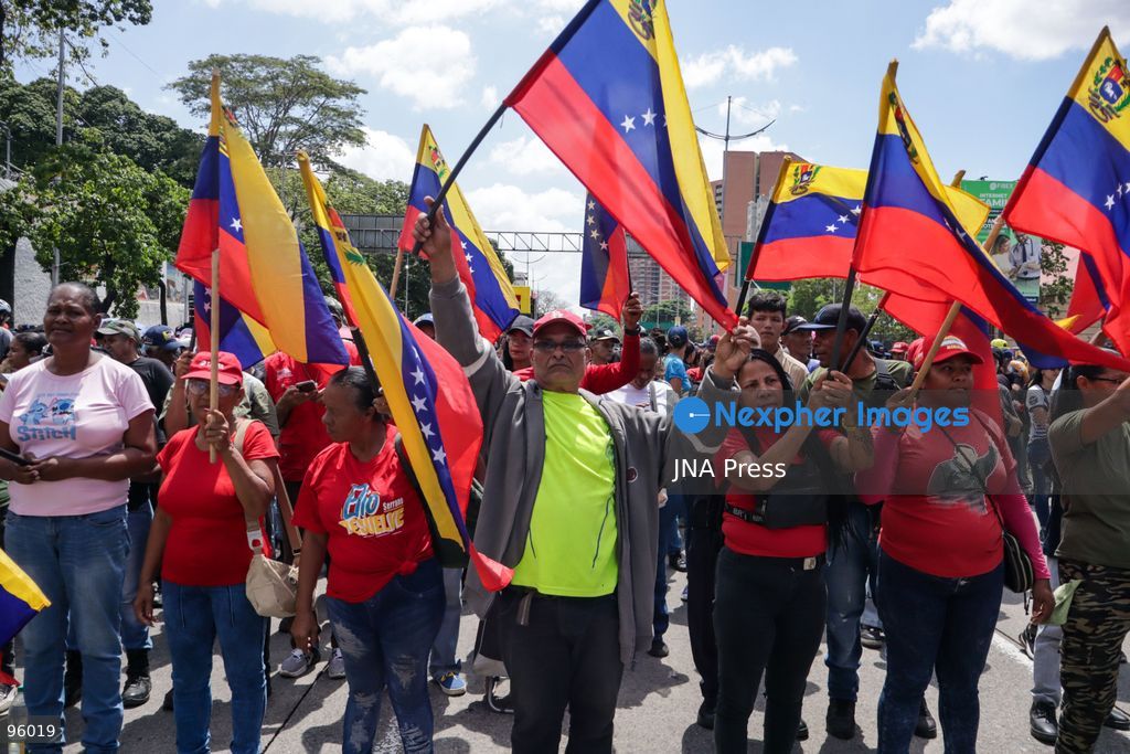 CARACAS, VENEZUELA, SEPTEMBER 23, 2026: Supporters of Venezuela’s ruling United Socialist Party (PSUV), public-sector workers and pro-government groups march through central Caracas in support of interim President Delcy Rodríguez as she attends the 81st United Nations General Assembly in New York. The demonstration was called by the PSUV to coincide with Rodríguez’s address to the General Assembly. Photo by Mario Flores / JNA Press. (Photo by Mario Flores/JNA Press via Nexpher Images)