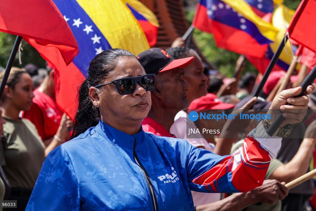 CARACAS, VENEZUELA, SEPTEMBER 23, 2026: Supporters of Venezuela’s ruling United Socialist Party (PSUV), public-sector workers and pro-government groups march through central Caracas in support of interim President Delcy Rodríguez as she attends the 81st United Nations General Assembly in New York. The demonstration was called by the PSUV to coincide with Rodríguez’s address to the General Assembly. Photo by Mario Flores / JNA Press. (Photo by Mario Flores/JNA Press via Nexpher Images)