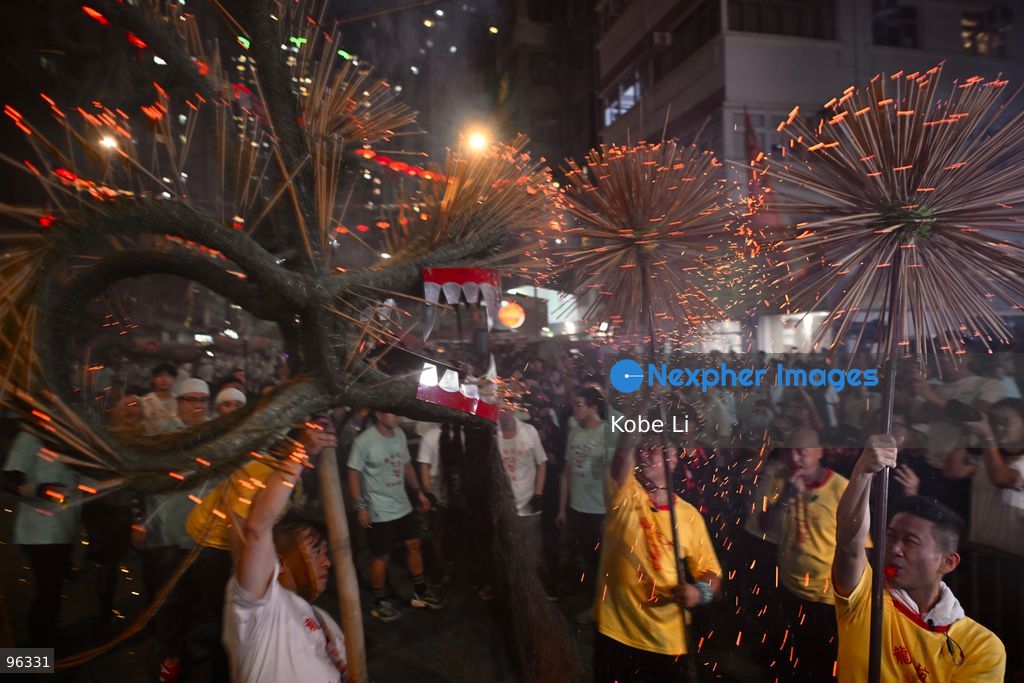 A 67-meter dragon covered in 12,000 burning incense sticks dancing at Hong Kong Tai Hang before Mid-autumn Festival on September 24, 2026 in Hong Kong. (Photo by Kobe Li/Nexpher Images)