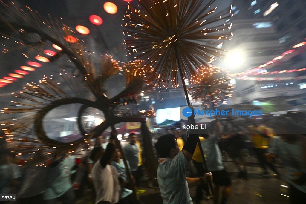 A 67-meter dragon covered in 12,000 burning incense sticks dancing at Hong Kong Tai Hang on the eve of the Mid-autumn Festival on September 24, 2026 in Hong Kong. (Photo by Kobe Li/Nexpher Images)