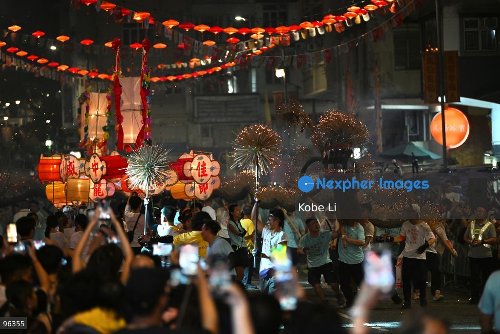 A 67-meter dragon covered in 12,000 burning incense sticks dancing at Hong Kong Tai Hang before Mid-autumn Festival on September 24, 2026 in Hong Kong. (Photo by Kobe Li/Nexpher Images)