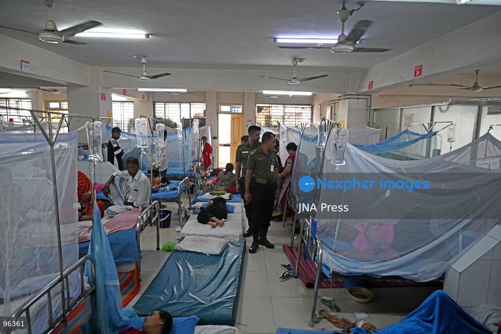 DHAKA, BANGLADESH, SEPTEMBER 24, 2026: Dengue patients receive treatment under mosquito nets at Sir Salimullah Medical College Mitford Hospital in Dhaka as Bangladesh experiences a sharp rise in infections. According to the Directorate General of Health Services, 69,149 dengue patients have been hospitalized nationwide since the beginning of 2026, with 209 deaths recorded as of September 24. Health authorities reported 1,782 new hospital admissions and eight deaths during the latest 24-hour reporting period. Photo by Mamuner Rashid/ JNA Press. (Photo by Mamunur Rashid/JNA Press via Nexpher Images)