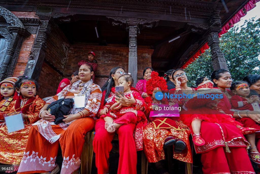 KATHMANDU, NEPAL —September 24, 2026: Devotees participate in the Kumari Puja ceremony on the second day of Indra Jatra at Basantapur Durbar Square in Kathmandu, Nepal. Indra Jatra, one of Kathmandu Valley’s major traditional festivals, is celebrated with religious rituals, cultural performances and processions. (Photo by ap tolang/Nexpher Images)