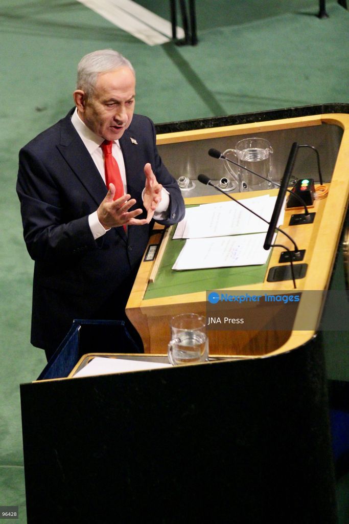 NEW YORK, UNITED STATES, SEPTEMBER 24, 2026: Delegates leave the United Nations General Assembly hall as Israeli Prime Minister Benjamin Netanyahu takes the podium to address the 81st session of the UN General Assembly at UN Headquarters in New York. Dozens of delegates walked out as Netanyahu began his speech, while others in the chamber booed and supporters applauded, prompting repeated calls for order from the presiding officer. Netanyahu criticized those who left the hall before continuing his address. Photo by Catherine Manos/ JNA Press (Photo by Catherine Manso/JNA Press via Nexpher Images)