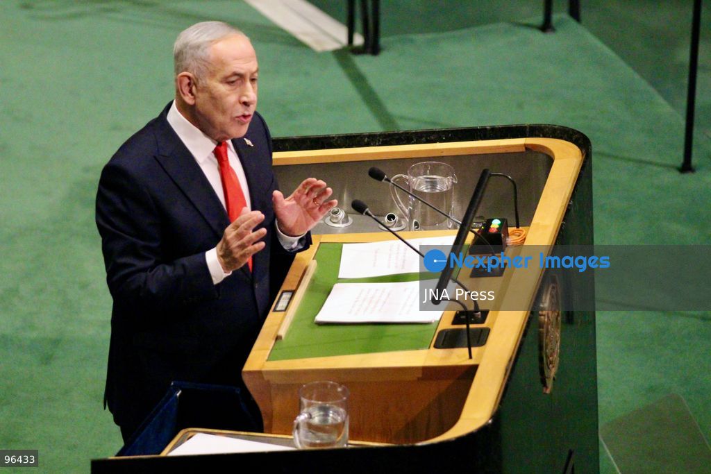 NEW YORK, UNITED STATES, SEPTEMBER 24, 2026: Delegates leave the United Nations General Assembly hall as Israeli Prime Minister Benjamin Netanyahu takes the podium to address the 81st session of the UN General Assembly at UN Headquarters in New York. Dozens of delegates walked out as Netanyahu began his speech, while others in the chamber booed and supporters applauded, prompting repeated calls for order from the presiding officer. Netanyahu criticized those who left the hall before continuing his address. Photo by Catherine Manos/ JNA Press (Photo by Catherine Manso/JNA Press via Nexpher Images)