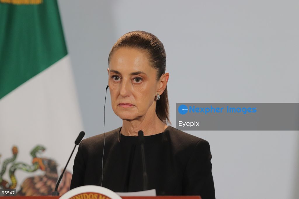 Mexico’s President Claudia Sheinbaum Pardo, speaks during a news conference as part of South Korea  President Lee Jae-myung official visit in Mexico at the National Palace. on September 24, 2026, in Mexico City, Mexico. (Photo by Carlos Santiago/ Eyepix Group) (Photo by Carlos Santiago/ Eyepix Group/Eyepix via Nexpher Images)