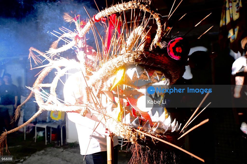 Performers performing the fire dragon dance in Pok Fu Lam Village at Mid-autumn Festival on September 25, 2026 in Hong Kong. (Photo by Kobe Li/Nexpher Images)