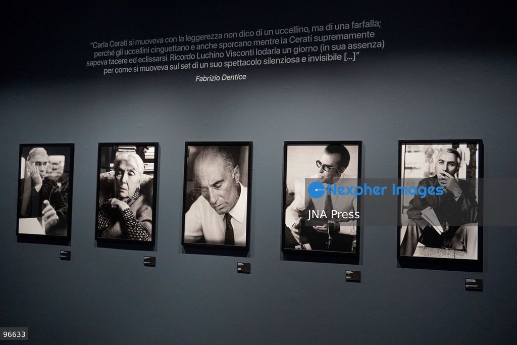 MILAN, ITALY, SEPTEMBER 25, 2026: Photographs by Italian photographer and writer Carla Cerati are displayed during a press presentation of the exhibition “Carla Cerati. Plurale femminile. Fotografia e scrittura, 1926–2026” at Palazzo Reale in Milan. The major retrospective, marking the centenary of Cerati’s birth, brings together photographs, documents, books, archival materials and videos spanning her work on Milan, portraiture, theatre, the body, memory and social change, including her landmark Morire di Classe project. The exhibition opens to the public on September 26 and runs through January 10, 2027. Photo by Calogero Russo/ JNA Press. (Photo by calogero russo/JNA Press via Nexpher Images)