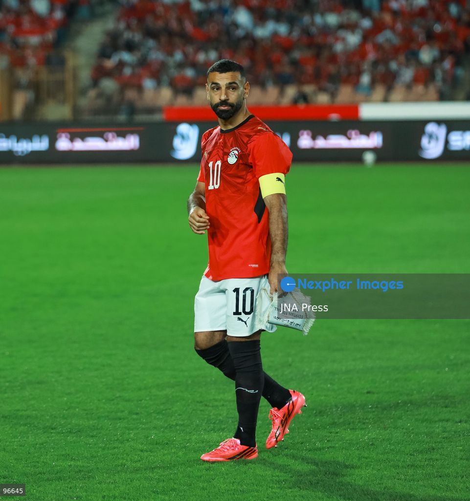 CAIRO, EGYPT, SEPTEMBER 25, 2026: Players from Egypt and Angola compete during their 2027 Africa Cup of Nations qualifying match at Cairo International Stadium in Cairo. Egypt and Angola opened their Group B qualifying campaigns with a 0-0 draw, earning one point each. Photo by Abdullah Hamada / JNA Press. (Photo by Abdullah Hamada/JNA Press via Nexpher Images)