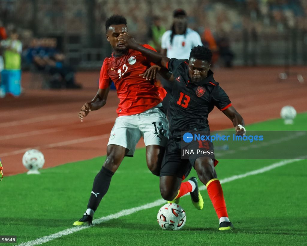 CAIRO, EGYPT, SEPTEMBER 25, 2026: Players from Egypt and Angola compete during their 2027 Africa Cup of Nations qualifying match at Cairo International Stadium in Cairo. Egypt and Angola opened their Group B qualifying campaigns with a 0-0 draw, earning one point each. Photo by Abdullah Hamada / JNA Press. (Photo by Abdullah Hamada/JNA Press via Nexpher Images)