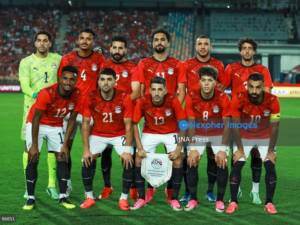 CAIRO, EGYPT, SEPTEMBER 25, 2026: Players from Egypt and Angola compete during their 2027 Africa Cup of Nations qualifying match at Cairo International Stadium in Cairo. Egypt and Angola opened their Group B qualifying campaigns with a 0-0 draw, earning one point each. Photo by Abdullah Hamada / JNA Press. (Photo by Abdullah Hamada/JNA Press via Nexpher Images)