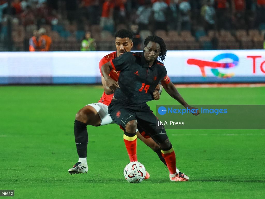 CAIRO, EGYPT, SEPTEMBER 25, 2026: Players from Egypt and Angola compete during their 2027 Africa Cup of Nations qualifying match at Cairo International Stadium in Cairo. Egypt and Angola opened their Group B qualifying campaigns with a 0-0 draw, earning one point each. Photo by Abdullah Hamada / JNA Press. (Photo by Abdullah Hamada/JNA Press via Nexpher Images)