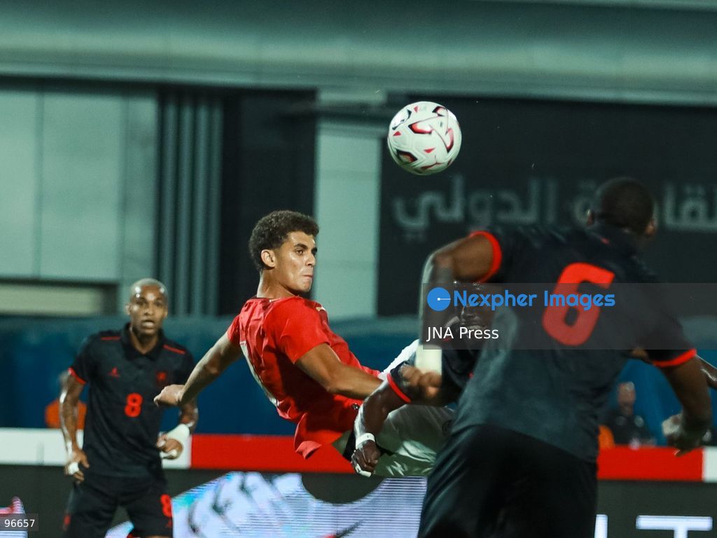 CAIRO, EGYPT, SEPTEMBER 25, 2026: Players from Egypt and Angola compete during their 2027 Africa Cup of Nations qualifying match at Cairo International Stadium in Cairo. Egypt and Angola opened their Group B qualifying campaigns with a 0-0 draw, earning one point each. Photo by Abdullah Hamada / JNA Press. (Photo by Abdullah Hamada/JNA Press via Nexpher Images)