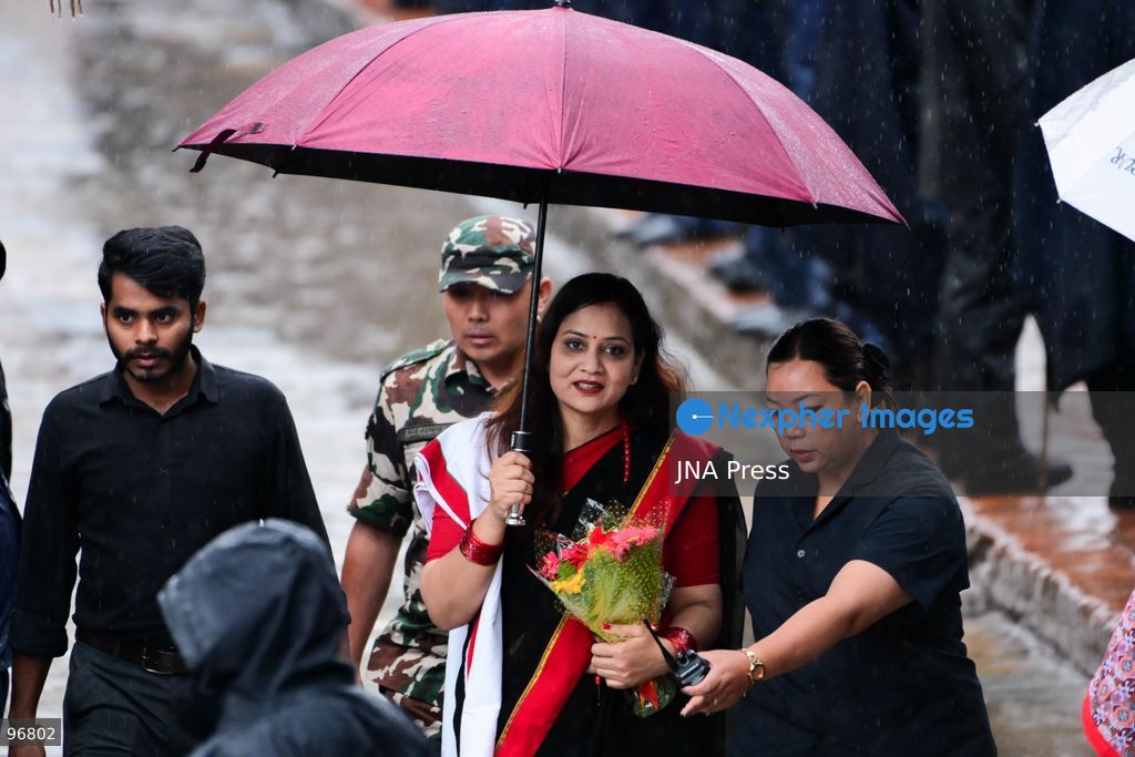 KATHMANDU, NEPAL, SEPTEMBER 25, 2026: Nepalese President Ram Chandra Paudel attends the main Indra Jatra celebrations at Hanuman Dhoka Durbar Square in Kathmandu as ceremonial chariots carrying the Living Goddess Kumari and the deities Ganesh and Bhairav begin their procession through the historic city. Vice President Ram Sahaya Prasad Yadav, Acting Prime Minister and Finance Minister Swarnim Wagle, Speaker Dol Prasad Aryal, National Assembly Chair Narayan Prasad Dahal, Chief Justice Manoj Kumar Sharma and other senior officials also attended the celebrations. Indra Jatra is one of Kathmandu Valley’s major religious and cultural festivals and features chariot processions, traditional dances and rituals associated with the Newar community. Photo by Safal Prakash Shrestha / JNA Press. (Photo by Safal Prakash Shrestha/JNA Press via Nexpher Images)