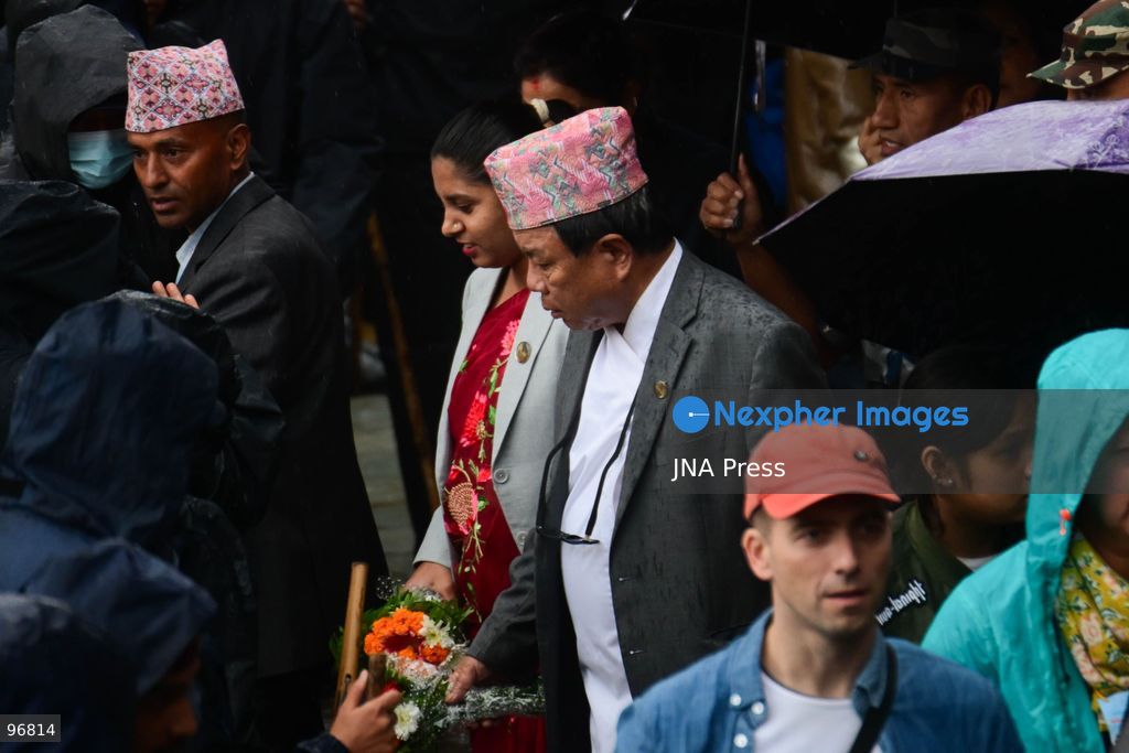 KATHMANDU, NEPAL, SEPTEMBER 25, 2026: Nepalese President Ram Chandra Paudel attends the main Indra Jatra celebrations at Hanuman Dhoka Durbar Square in Kathmandu as ceremonial chariots carrying the Living Goddess Kumari and the deities Ganesh and Bhairav begin their procession through the historic city. Vice President Ram Sahaya Prasad Yadav, Acting Prime Minister and Finance Minister Swarnim Wagle, Speaker Dol Prasad Aryal, National Assembly Chair Narayan Prasad Dahal, Chief Justice Manoj Kumar Sharma and other senior officials also attended the celebrations. Indra Jatra is one of Kathmandu Valley’s major religious and cultural festivals and features chariot processions, traditional dances and rituals associated with the Newar community. Photo by Safal Prakash Shrestha / JNA Press. (Photo by Safal Prakash Shrestha/JNA Press via Nexpher Images)