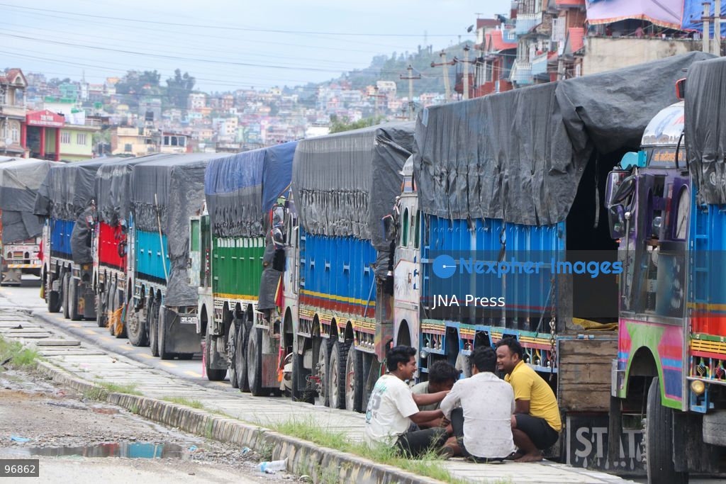 KATHMANDU, NEPAL, SEPTEMBER 26, 2026: Vehicles remain parked along Kathmandu’s Ring Road after a landslide blocked the Prithvi Highway, disrupting traffic and transportation along one of the main routes connecting the capital with other parts of Nepal. Photo by Shankar Bhujel / JNA Press. (Photo by Shankar Bhujel/JNA Press via Nexpher Images)