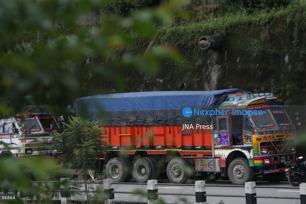 KATHMANDU, NEPAL, SEPTEMBER 26, 2026: Vehicles remain parked along Kathmandu’s Ring Road after a landslide blocked the Prithvi Highway, disrupting traffic and transportation along one of the main routes connecting the capital with other parts of Nepal. Photo by Shankar Bhujel / JNA Press. (Photo by Shankar Bhujel/JNA Press via Nexpher Images)