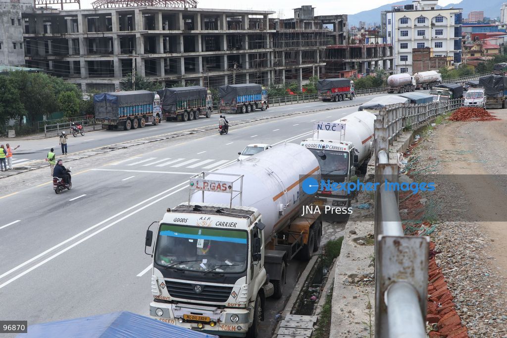 KATHMANDU, NEPAL, SEPTEMBER 26, 2026: Vehicles remain parked along Kathmandu’s Ring Road after a landslide blocked the Prithvi Highway, disrupting traffic and transportation along one of the main routes connecting the capital with other parts of Nepal. Photo by Shankar Bhujel / JNA Press. (Photo by Shankar Bhujel/JNA Press via Nexpher Images)