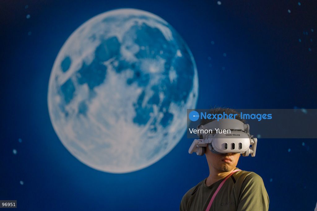A man wearing a VR headset on September 26, 2026 in Hong Kong. (Photo by Vernon Yuen/Nexpher Images)