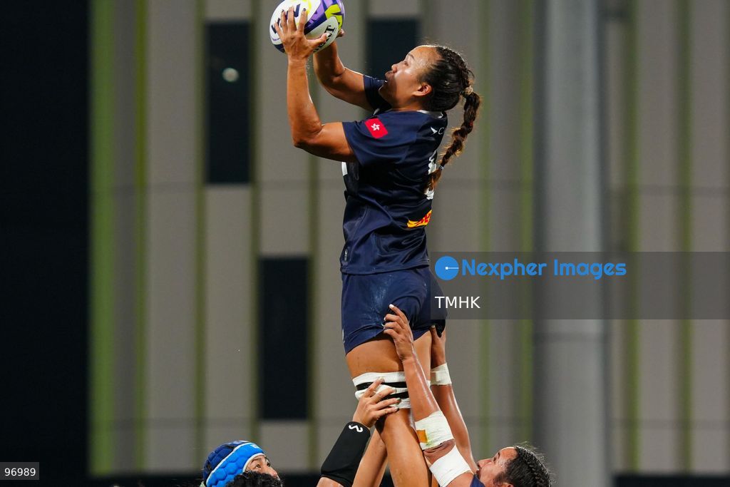 Hong Kong, China compete against Samoa in an intense passage of play during the third round of the WXV 3 rugby tournament at Kai Tak Youth Sports Ground on September 26, 2026 in Hong Kong. Despite Tanya Dhar scoring two tries in the first half, Hong Kong, China were defeated 12-31 by Samoa, finishing their campaign with one win and two losses in a match delayed by five hours due to extreme heat. (Photo by Zulu Lo/TMHK via Nexpher Images)