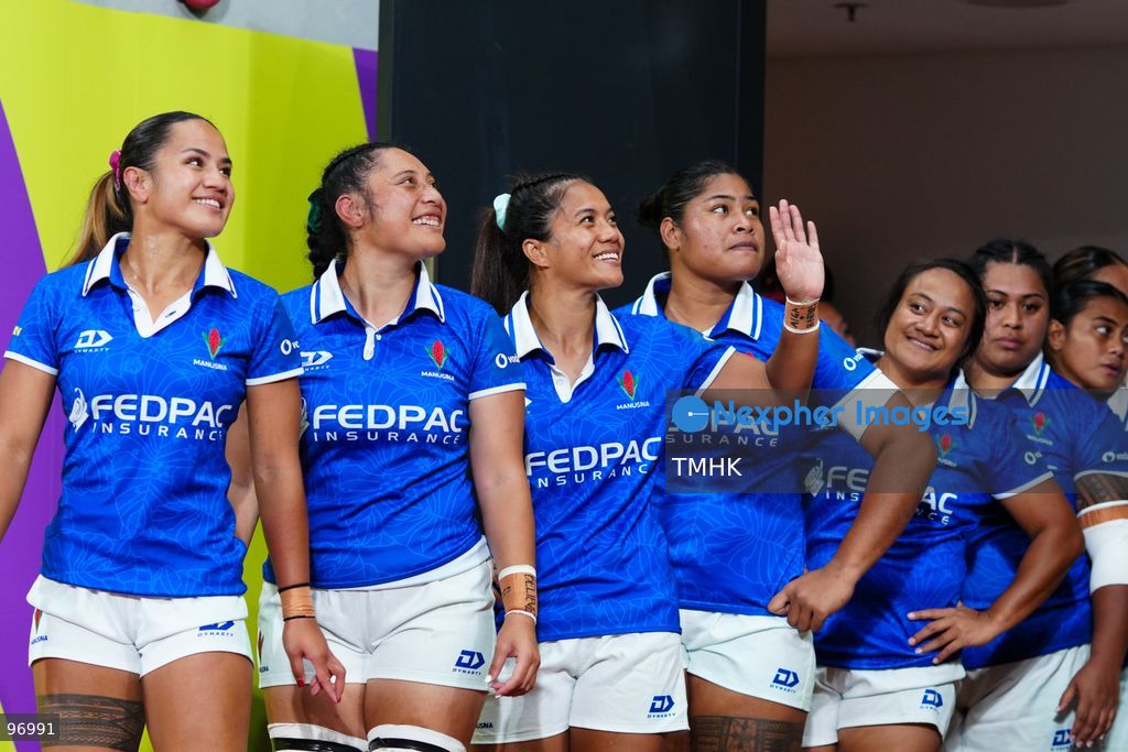 Players of Hong Kong, China and Samoa walk out of the tunnel and onto the pitch ahead of their WXV 3 global rugby tournament clash at Kai Tak Youth Sports Ground on September 26, 2026 in Hong Kong. The round three match commenced following a five-hour delay enforced under extreme heat safety guidelines, which also caused the cancellation of the subsequent fixture between Spain and Brazil. (Photo by Zulu Lo/TMHK via Nexpher Images)
